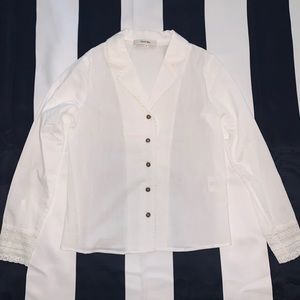 Simple Retro Ines Lace Blouse